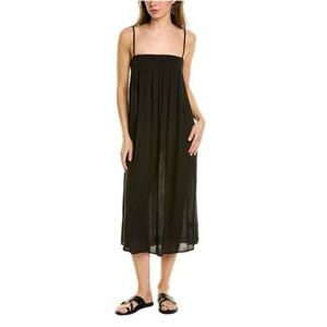 WEWOREWHAT Revolve 100% Viscose Black Midi Cami Slip Dress Medium M